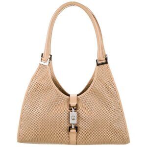 Gucci Jackie Perforated Leather Hobo Bag